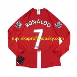 Manchester United Dres Cristiano Ronaldo 7 2007 Retro Domácí Fotbalové Dresy pro Muže Dlouhý rukáv