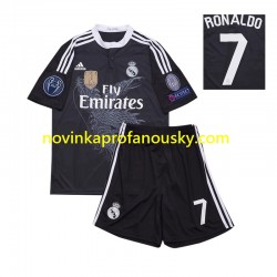 Real Madrid Dres Cristiano Ronaldo 7 2014 Retro Alternativní Fotbalové Dresy pro Děti Krátký rukáv