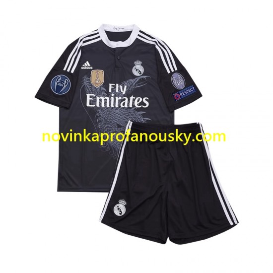 Real Madrid Dres 2014 Retro Alternativní Fotbalové Dresy pro Děti Krátký rukáv