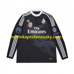 Real Madrid Dres 2014 Retro Alternativní Fotbalové Dresy pro Muže Dlouhý rukáv