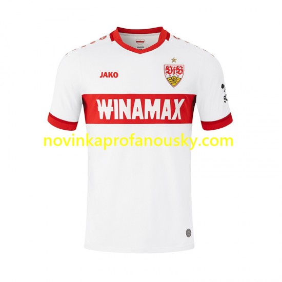 VfB Stuttgart Dres Domácí Fotbalové Dresy pro Muže 2024-2025 Krátký rukáv