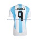 Argentina Dres Julian Alvarez 9 Domácí Fotbalové Dresy pro Muže 2024 Krátký rukáv