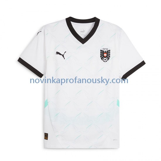Rakousko Dres Venkovní Fotbalové Dresy pro Muže Euro 2024 Krátký rukáv