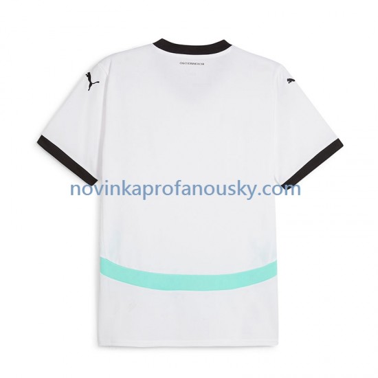 Rakousko Dres Venkovní Fotbalové Dresy pro Muže Euro 2024 Krátký rukáv