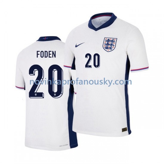 Anglie Dres Phil Foden 20 Domácí Fotbalové Dresy pro Muže Euro 2024 Krátký rukáv