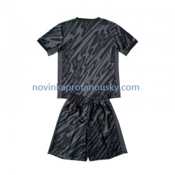 Francie Dres Brankářské Venkovní Fotbalové Dresy pro Děti Euro 2024 Krátký rukáv