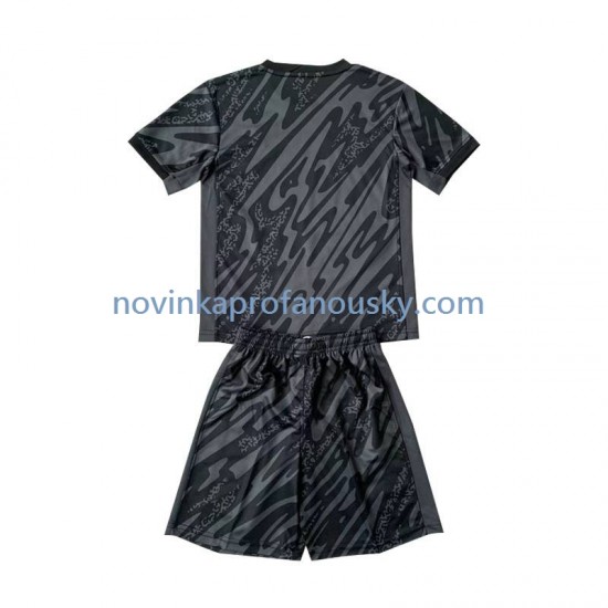 Francie Dres Brankářské Venkovní Fotbalové Dresy pro Děti Euro 2024 Krátký rukáv