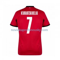 Dres Georgia Kvaratskhelia 7 Alternativní Fotbalové Dresy pro Muže Euro 2024 Krátký rukáv