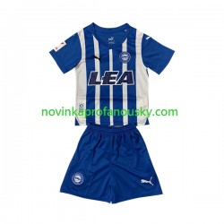 Dres Deportivo Alaves Domácí Fotbalové Dresy pro Děti 2023-2024 Krátký rukáv