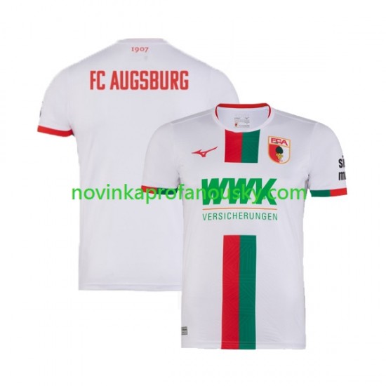 Dres FC Augsburg Domácí Fotbalové Dresy pro Muže 2023-2024 Krátký rukáv