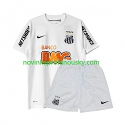 Santos FC Dres -2012 Retro Domácí Fotbalové Dresy pro Děti 2011 Krátký rukáv