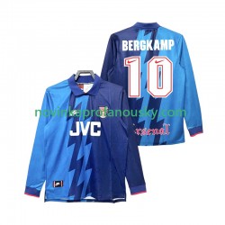 Arsenal Dres Bergkamp 10 1995 1996 Retro Venkovní Fotbalové Dresy pro Muže Dlouhý rukáv