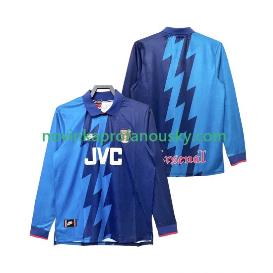 Arsenal Dres 1995 1996 Retro Venkovní Fotbalové Dresy pro Muže Dlouhý rukáv