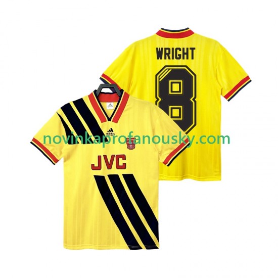 Arsenal Dres WRIGHT 8 1993 Retro Venkovní Fotbalové Dresy pro Muže 1994 Krátký rukáv