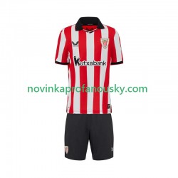 Athletic Bilbao Dres Domácí Fotbalové Dresy pro Děti 2025-2026 Krátký rukáv