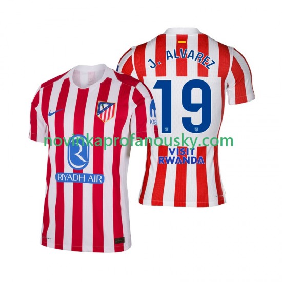 Atlético Madrid Dres Julian Alvarez 19 Domácí Fotbalové Dresy pro Muže 2025-2026 Krátký rukáv