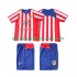 Atlético Madrid Dres 2005 Retro Domácí Fotbalové Dresy pro Děti 2004 Krátký rukáv