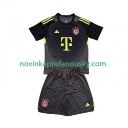 FC Bayern Mnichov Dres Brankářské Alternativní Fotbalové Dresy pro Děti 2025-2026 Krátký rukáv