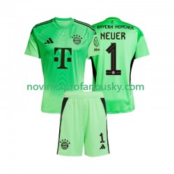 FC Bayern Mnichov Dres Manuel Neuer 1 Brankářské Domácí Fotbalové Dresy pro Děti 2025-2026 Krátký rukáv