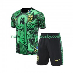 Brazílie JESUS Special Football Shirts Domácí Fotbalové Dresy pro Děti 2024-2025 Krátký rukáv
