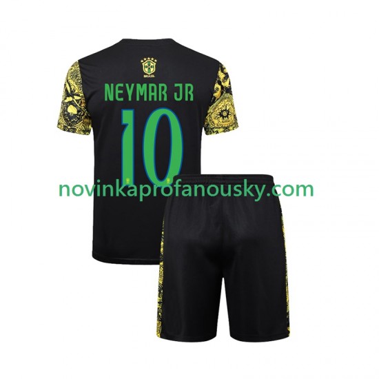 Brazílie Dres Neymar JR 10 Jesus Domácí Fotbalové Dresy pro Děti 2024 Krátký rukáv