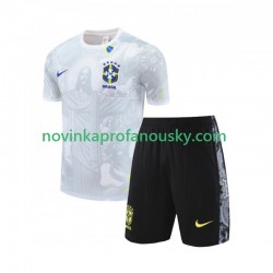 Brazílie Special JESUS Football Shirts Domácí Fotbalové Dresy pro Děti 2024-2025 Krátký rukáv