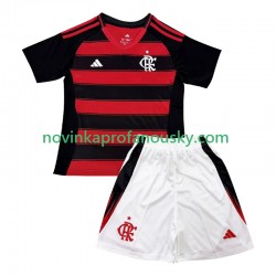 CR Flamengo Dres Domácí Fotbalové Dresy pro Děti 2025-2026 Krátký rukáv