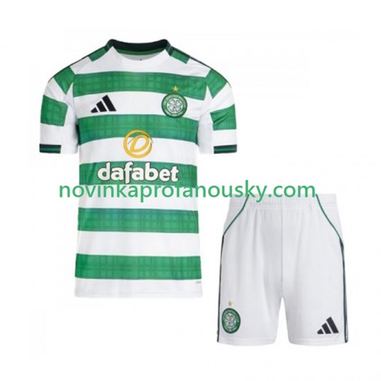 Celtic Dres FC Domácí Fotbalové Dresy pro Děti 2025-2026 Krátký rukáv
