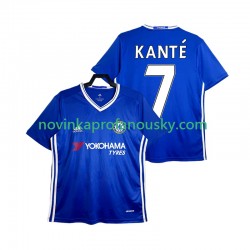 Chelsea Dres KANTE 7 2016-2017 Retro Domácí Fotbalové Dresy pro Muže Krátký rukáv