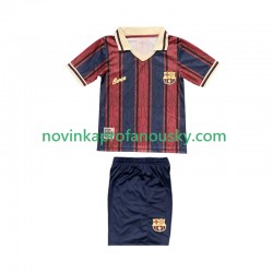 FC Barcelona Dres 125th Anniversary Domácí Fotbalové Dresy pro Děti 2025-2026 Krátký rukáv