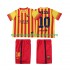 FC Barcelona Dres Lionel Messi 10 2013 2014 Retro Venkovní Fotbalové Dresy pro Děti Krátký rukáv