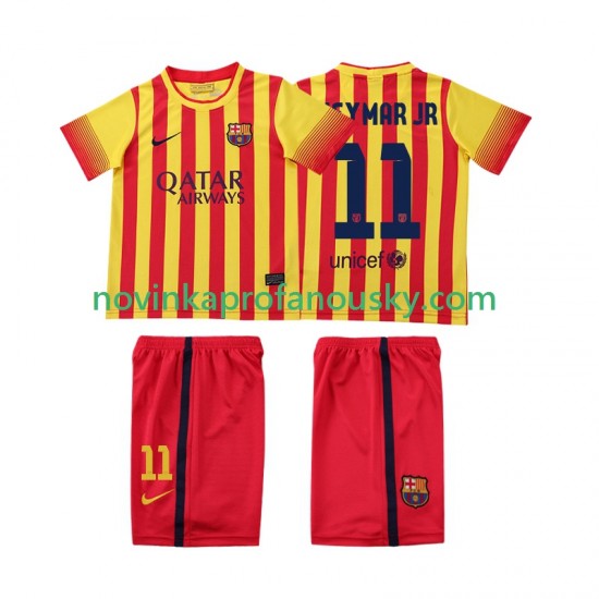 FC Barcelona Dres Neymar JR 11 2013 2014 Retro Venkovní Fotbalové Dresy pro Děti Krátký rukáv