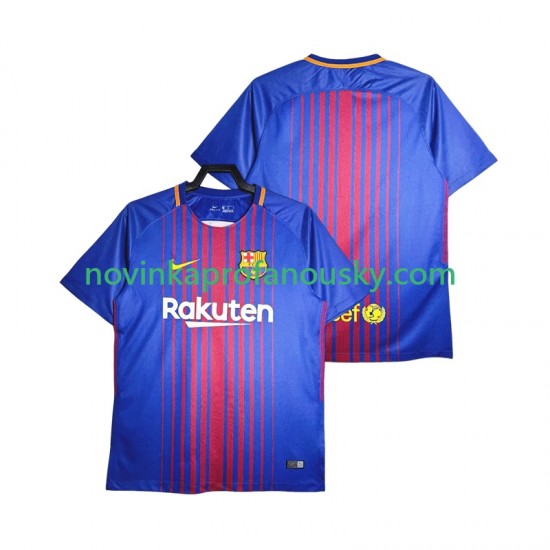 FC Barcelona Dres 2017-20168 Retro Domácí Fotbalové Dresy pro Muže Krátký rukáv