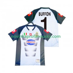 Juventus Dres Buffon 1 Brankářské Retro Domácí Fotbalové Dresy pro Muže 2002-2003 Krátký rukáv