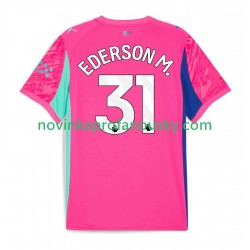 Manchester City Dres Ederson Moraes 31 Brankářské Venkovní Fotbalové Dresy pro Muže 2025-2026 Krátký rukáv