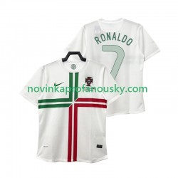 Portugalsko Dres Cristiano Ronaldo 7 2012 Retro Venkovní Fotbalové Dresy pro Muže Krátký rukáv