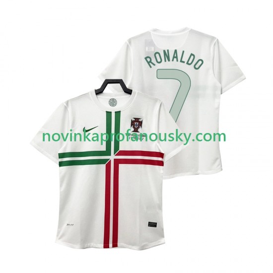 Portugalsko Dres Cristiano Ronaldo 7 2012 Retro Venkovní Fotbalové Dresy pro Muže Krátký rukáv