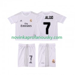 Real Madrid Dres Cristiano Ronaldo 7 2015 2016 Retro Domácí Fotbalové Dresy pro Děti Krátký rukáv