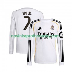 Real Madrid Dres Vinicius Junior 7 Domácí Fotbalové Dresy pro Muže 2025-2026 Dlouhý rukáv