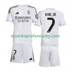 Real Madrid Dres Vinicius Junior 7 Domácí Fotbalové Dresy pro Děti 2025-2026 Krátký rukáv