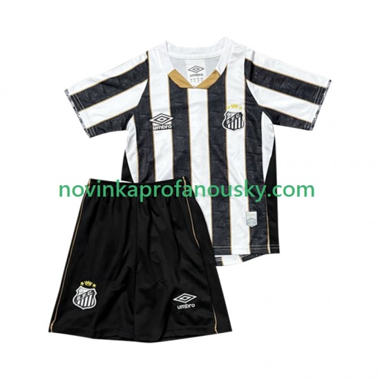 Santos FC Dres Venkovní Fotbalové Dresy pro Děti 2025-2026 Krátký rukáv