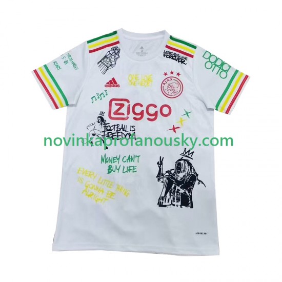 AFC Ajax Dres Bob Marley Special Domácí Fotbalové Dresy pro Muže 2025 Krátký rukáv