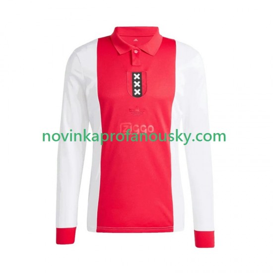 AFC Ajax Dres Anniversary Domácí Fotbalové Dresy pro Muže 2024-2025 Dlouhý rukáv