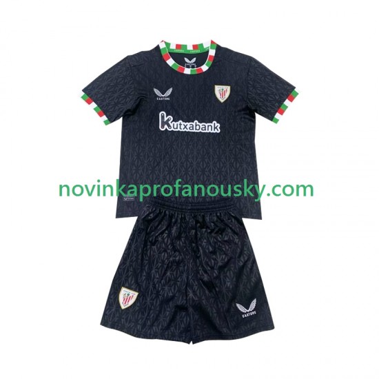 Athletic Bilbao Dres Čtvrtý Fotbalové Dresy pro Děti 2024-2025 Krátký rukáv