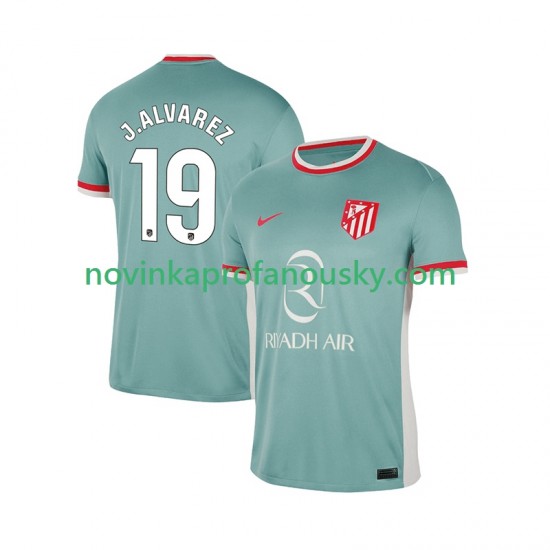 Atlético Madrid Dres Julian Alvarez 19 Venkovní Fotbalové Dresy pro Muže 2024-2025 Krátký rukáv