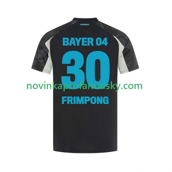 Bayer 04 Leverkusen Dres Frimpong 30 Alternativní Fotbalové Dresy pro Muže 2024-2025 Krátký rukáv