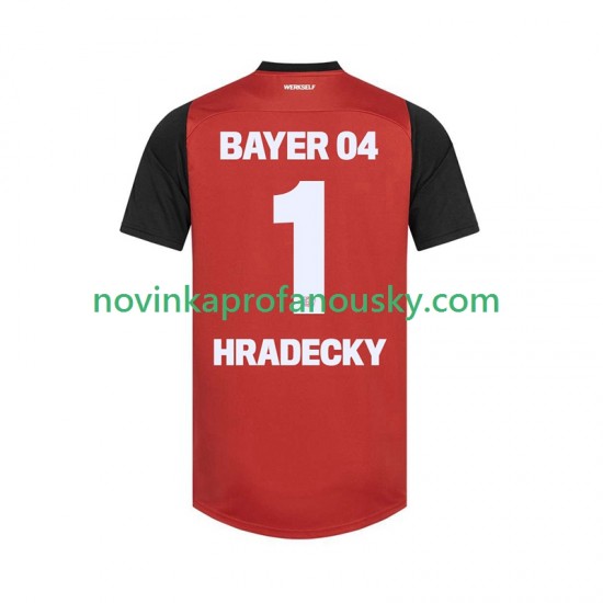 Bayer 04 Leverkusen Dres HRADECKY 1 Domácí Fotbalové Dresy pro Muže 2024-2025 Krátký rukáv