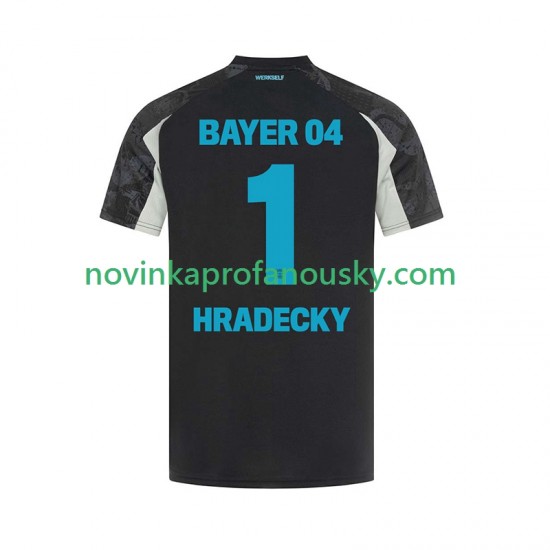 Bayer 04 Leverkusen Dres HRADECKY 1 Alternativní Fotbalové Dresy pro Muže 2024-2025 Krátký rukáv