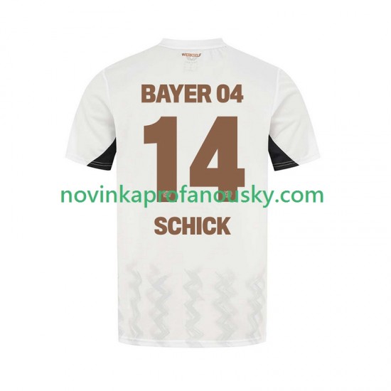 Bayer 04 Leverkusen Dres Patrik Schick 14 Venkovní Fotbalové Dresy pro Muže 2024-2025 Krátký rukáv