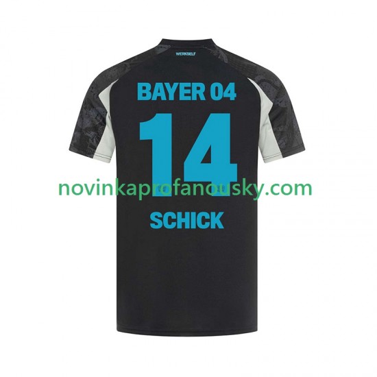 Bayer 04 Leverkusen Dres Patrik Schick 14 Alternativní Fotbalové Dresy pro Muže 2024-2025 Krátký rukáv